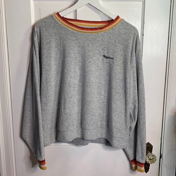 Rip Curl Surfer Vibe Boardwalk Crew Neck Sweatshirt Beach Sweater W-126 Sz M - Picture 3 of 7